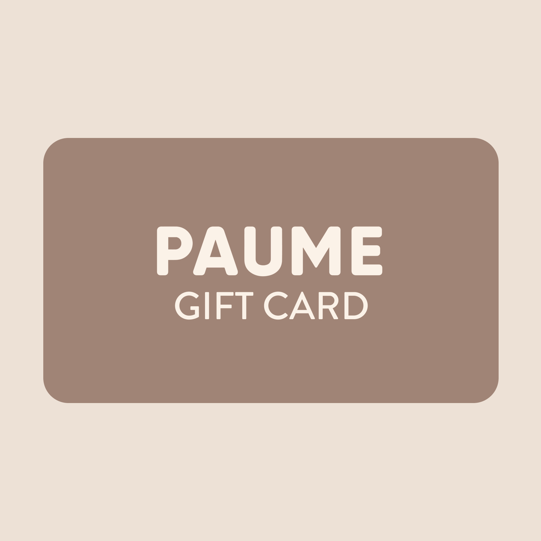 Paume Virtual Gift Card